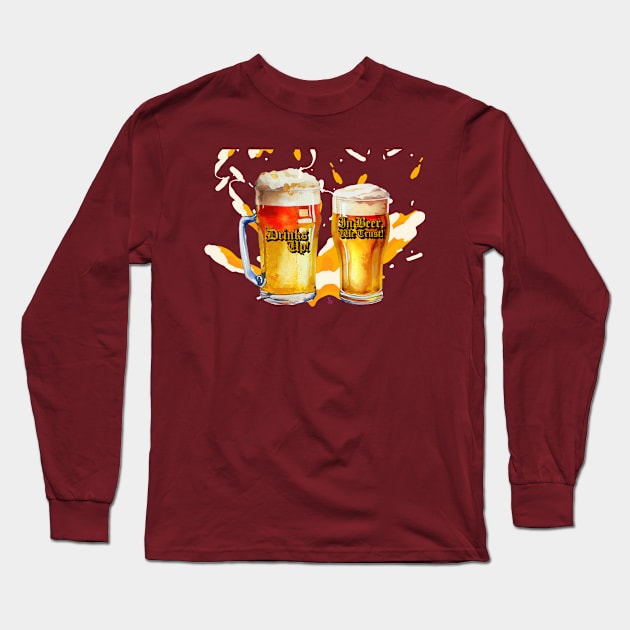 Beer Long Sleeve T-Shirt by Viper Unconvetional Concept